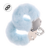 Blaues verspieltes Fesselset mit flauschigen weichen Manschetten von Ouch! by Shots