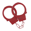 Rotes verspieltes glänzendes Fessel Accessoire für leidenschaftliche Rollenspiele von Ouch! by Shots – Ansicht 3