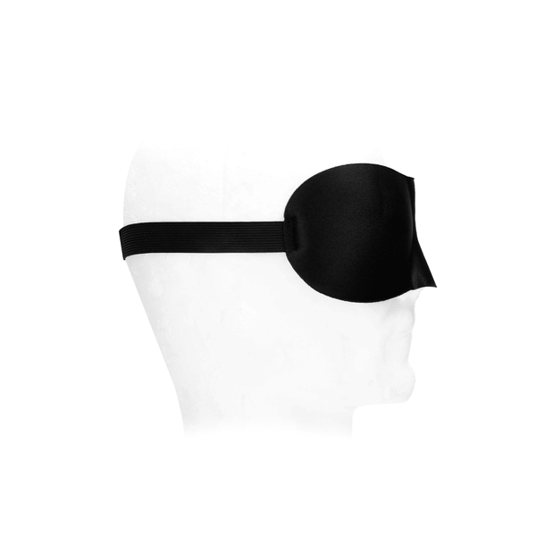 Schwarze elegante Augenmaske für geheimnisvolle Stunden und tiefe Entspannung von Ouch! by Shots – Ansicht 4