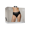 Schwarzer eleganter Slip Boxer für intensives Strap On Vergnügen | Ouch! by Shots