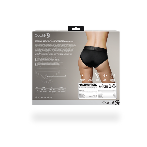 Schwarzer eleganter Slip Boxer für intensives Strap On Vergnügen | Ouch! by Shots