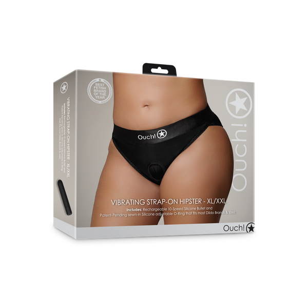 Schwarze elegante Boxer für aufregendes Strap On Vergnügen von Ouch! by Shots – Ansicht 2