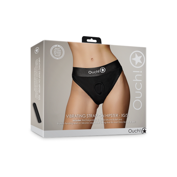 Schwarze stilvolle Slip Boxer für aufregende und intensive Abenteuer von Ouch! by Shots – Ansicht 2