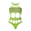 Grüner verführerischer UV-aktiver Body mit antikem Ausschnitt von Ouch! by Shots – Ansicht 13