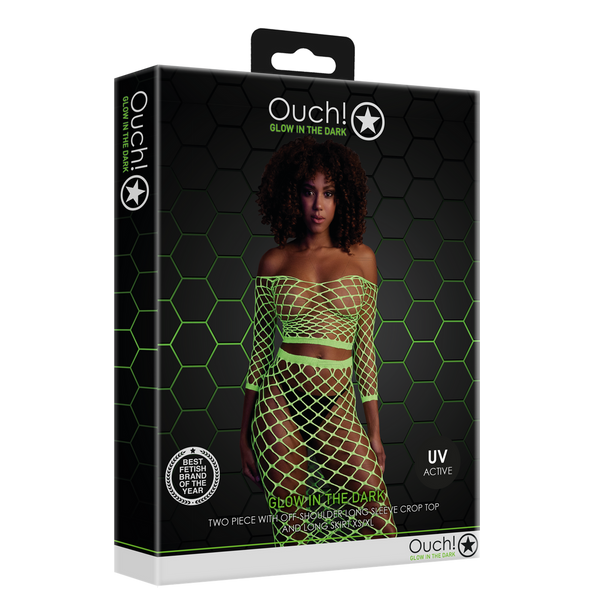 Grünes verführerisches Neon Set für aufregende Clubnächte von Ouch! by Shots – Ansicht 2