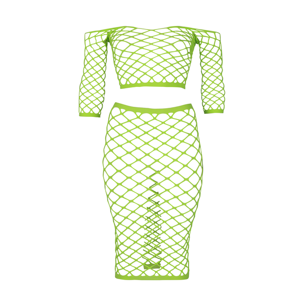 Grünes verführerisches Neon Set für aufregende Clubnächte von Ouch! by Shots – Ansicht 13