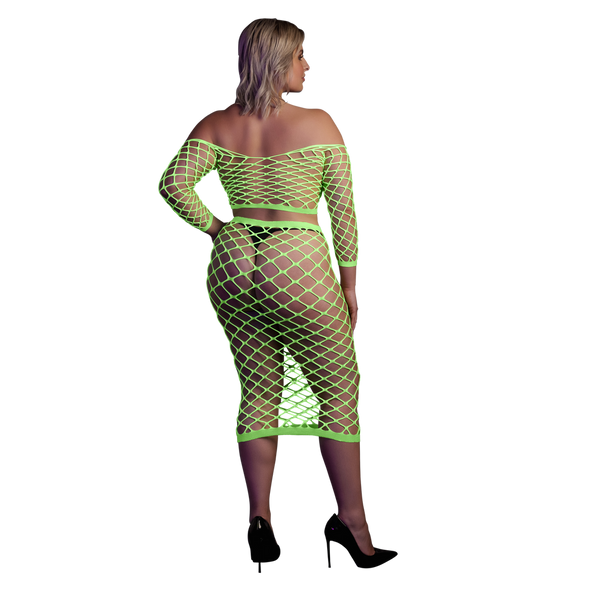 Grünes verführerisches Neon Set für aufregende Clubnächte von Ouch! by Shots – Ansicht 10