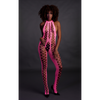 Pinker verführerischer Neon Bodystocking mit offenem Schritt von Ouch! by Shots – Ansicht 4