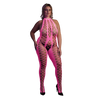 Pinker verführerischer Neon Bodystocking mit offenem Schritt von Ouch! by Shots – Ansicht 8
