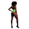 Grüner leuchtender High Cut Body mit elegantem Halterneck Design von Ouch! by Shots – Ansicht 3