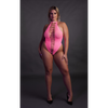 Pinker leuchtender High Cut Body mit elegantem Halterneck Design von Ouch! by Shots – Ansicht 11