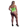 Grüner leuchtender Halterneck Body mit faszinierendem UV Effekt von Ouch! by Shots – Ansicht 10