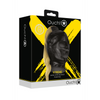 Schwarze mysteriöse Gesichtsmaske mit einer eleganten langen Perücke von Ouch! by Shots – Ansicht 2