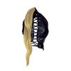 Schwarze mysteriöse Gesichtsmaske mit einer eleganten langen Perücke von Ouch! by Shots – Ansicht 6