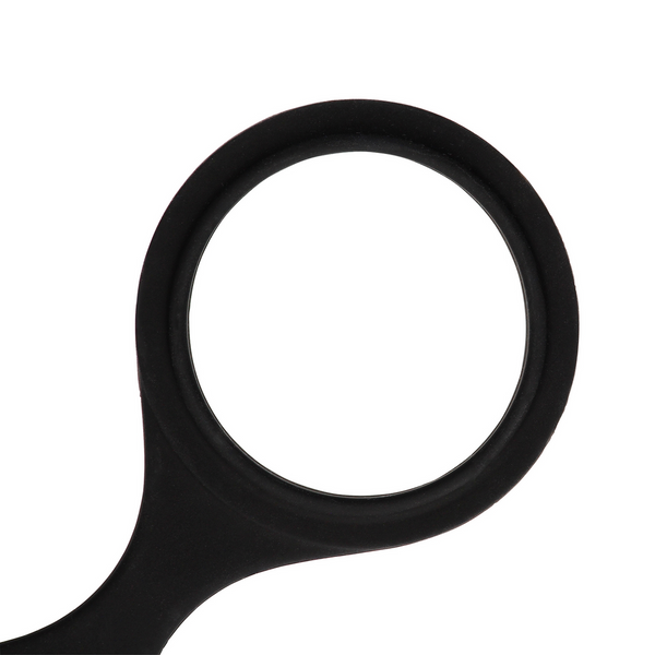 Schwarze anschmiegsame Silikon Handfesseln für sinnliche Einsteiger Erlebnisse von Ouch! by Shots – Ansicht 6