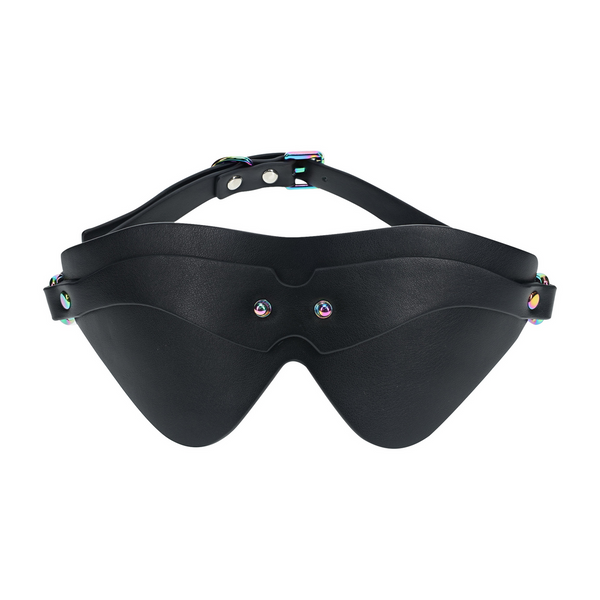 Schwarze glanzvolle Augenblende für aufregend geheimnisvolle Momente voller Vorfreude von Ouch! by Shots – Ansicht 5