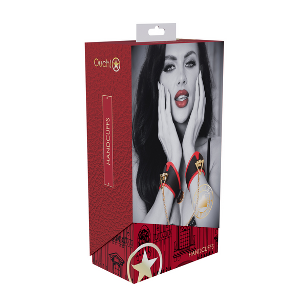 Rotes glanzvolles Accessoire mit modischen Akzenten von Ouch! by Shots – Ansicht 2