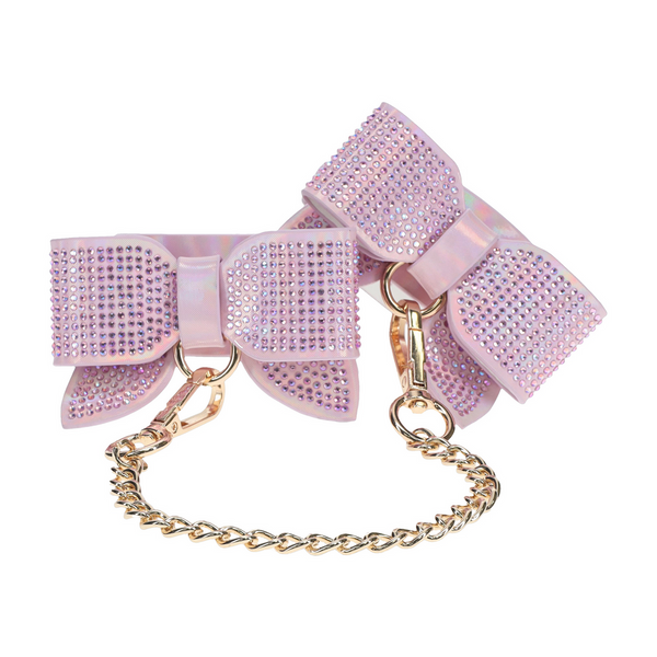 Pinkes glänzendes Accessoire für elegante Fesselspiele von Ouch! by Shots – Ansicht 4