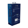 Blaues glanzvolles Halsband mit einer abnehmbaren robusten Führleine von Ouch! by Shots – Ansicht 3