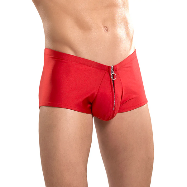 Shorts mit sexy Reißverschluss – Größe L/XL – Rot SALE