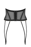 Taillenkorsett mit vertikalen Stäben und Samtdetails | Petite Noir