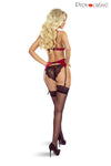 Elegantes Dessous-Ensemble aus Spitze und Satin mit Strumpfhaltern | Provocative