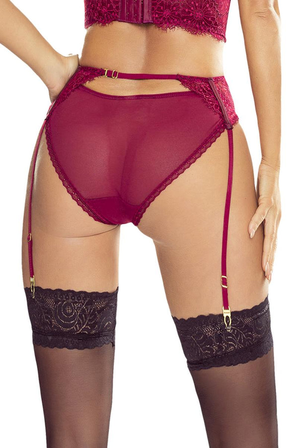 Eleganter Strapsgürtel mit verstellbaren Trägern und Spitzendetails | Provocative