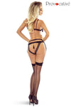 Elegantes Dessous-Set mit Spitze, Netz und Satin-Elementen | Provocative