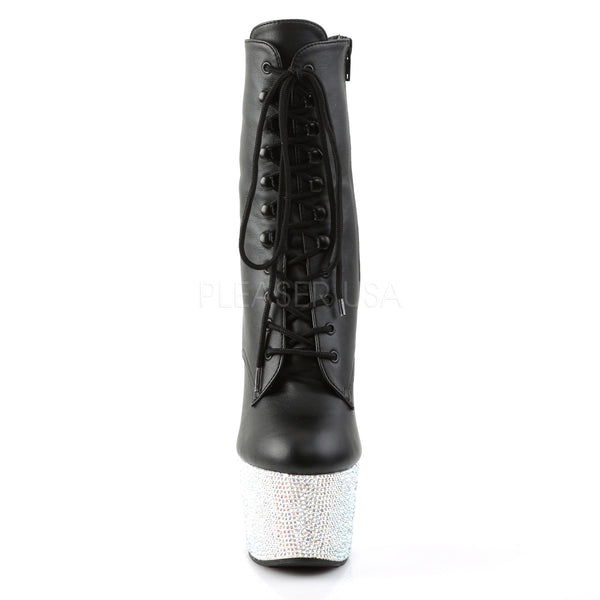 BEJEWELED-1020-7 Plateau Stiefeletten - Schwarz von Pleaser – Ansicht 2