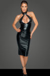 Power Wetlook Neckholderkleid F231 - Schwarz | Noir Handmade_115062.jpg