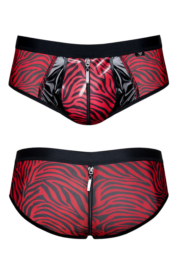 Erotische Netz-Shorts mit Reißverschluss - SR-Zebra | Regnes Fetish Planet