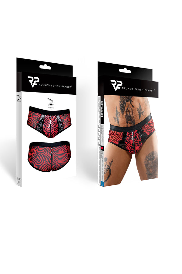 Erotische Netz-Shorts mit Reißverschluss - SR-Zebra | Regnes Fetish Planet
