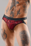 Herren-Jockstrap mit Vinyl-Einsatz - SR-Zebra | Regnes Fetish Planet