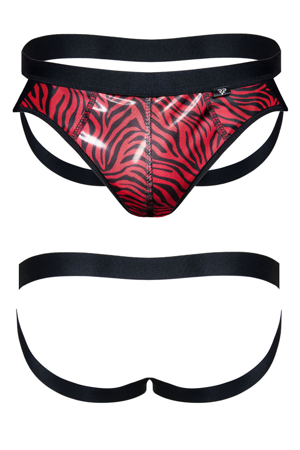 Herren-Jockstrap mit Vinyl-Einsatz - SR-Zebra | Regnes Fetish Planet