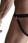 Elastischer Harness-String mit Gummibändern und Riemendesign | Regnes Fetish Planet