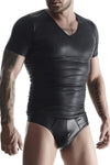Wetlook T-Shirt aus dehnbarem, mattem Material - Clubwear | Regnes Fetish Planet
