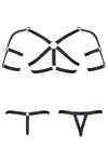 Elastisches Harness-Set mit Oberteil und zwei Unterteilen | Regnes Fetish Planet