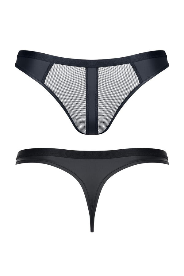 Durchsichtiger Herren-String aus Netzstoff mit breitem Bund | Regnes Fetish Planet