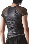 Wetlook Shirt mit Netzeinsatz | Regnes Fetish Planet
