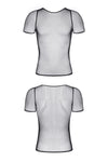 Transparentes Netz-Shirt mit eng anliegender Passform | Regnes Fetish Planet