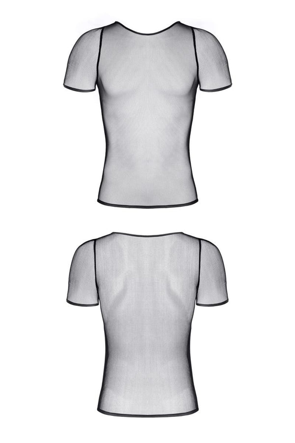 Transparentes Netz-Shirt mit eng anliegender Passform | Regnes Fetish Planet