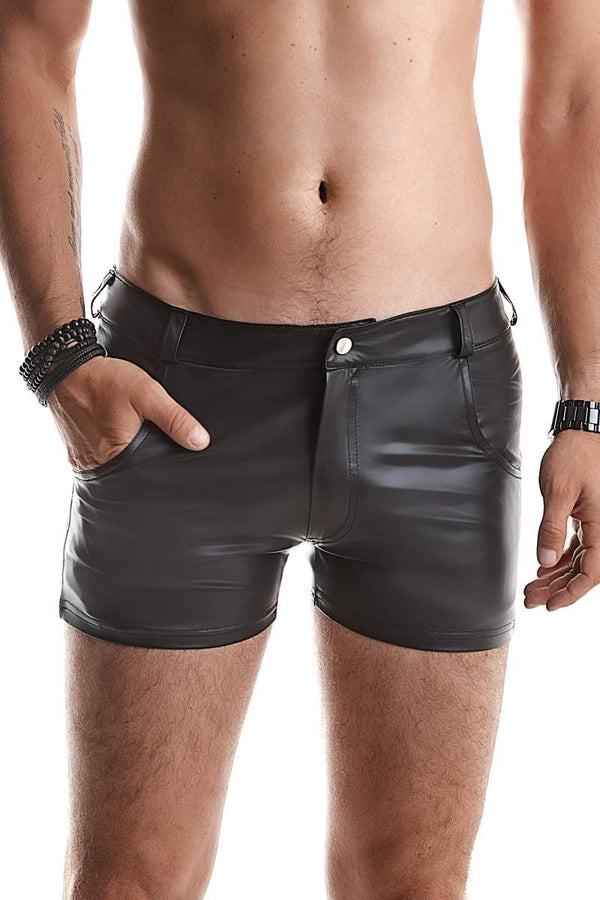 Herren Shorts mit Taschen, Gürtelschlaufen und Alcantara-Etikett | Regnes Fetish Planet
