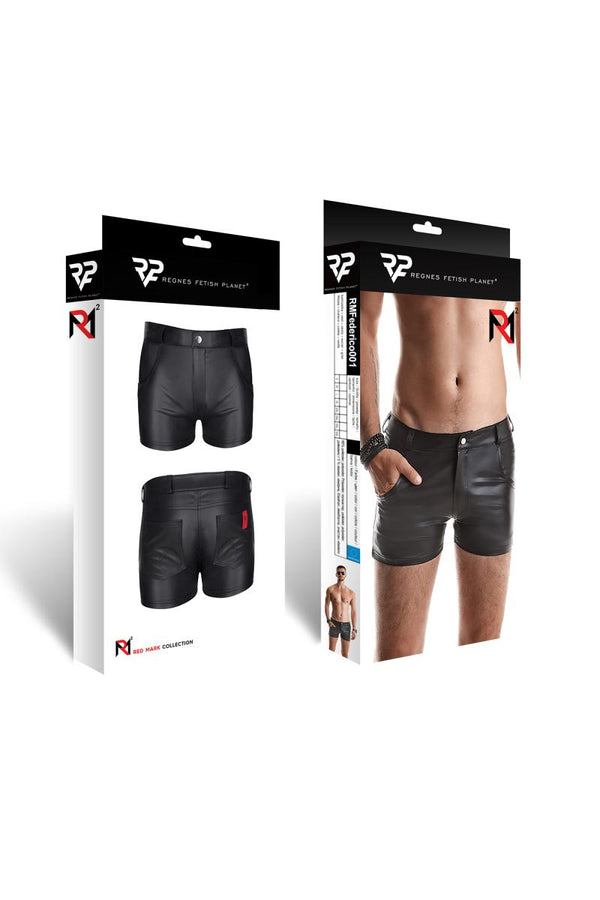 Herren Shorts mit Taschen, Gürtelschlaufen und Alcantara-Etikett | Regnes Fetish Planet
