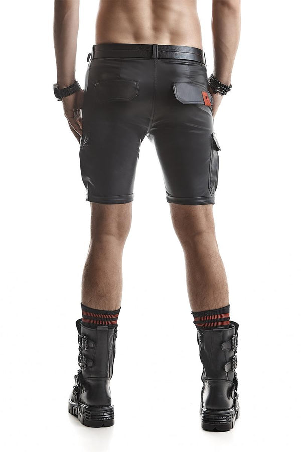 Cargo-Shorts mit 6 Taschen und Alcantara-Etikett | Regnes Fetish Planet