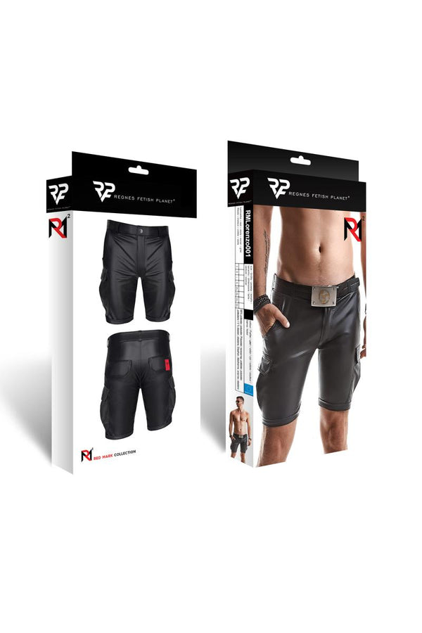Cargo-Shorts mit 6 Taschen und Alcantara-Etikett | Regnes Fetish Planet