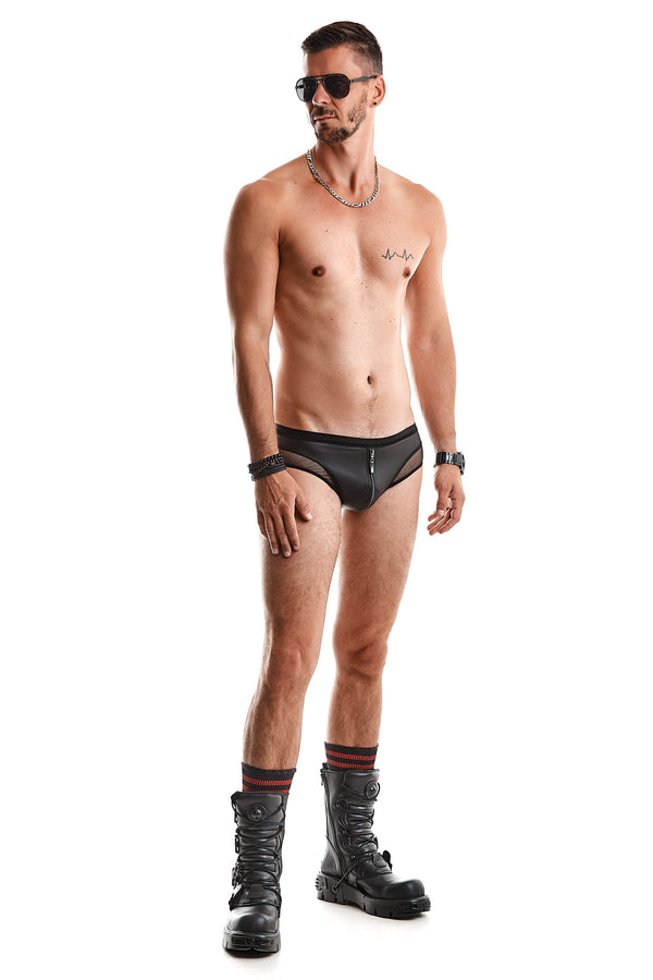 Herren Slip mit Reißverschluss und Tanga-Schnitt | Regnes Fetish Planet