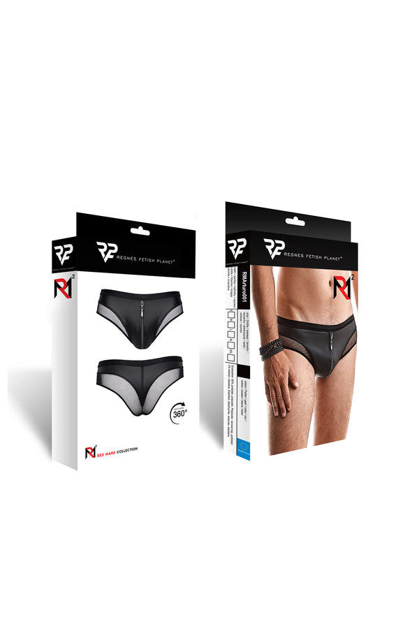 Herren Slip mit Reißverschluss und Tanga-Schnitt | Regnes Fetish Planet