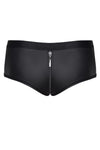 Herren Wetlook Shorts mit Reißverschluss und Druckknöpfen | Regnes Fetish Planet
