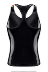 PVC Tank Top mit Regenbogen-Details | Regnes Fetish Planet