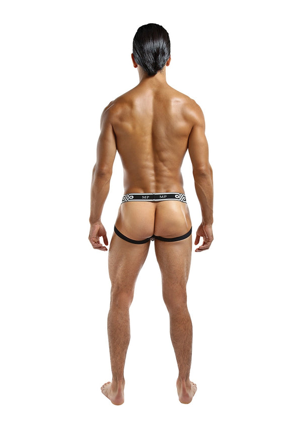 Jock mit Fischnetz & Ringen für Herren - Weiss/Schwarz_85372.jpg